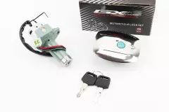 Замок запалювання комплект (кришка бака прямокутна) 125J, (Gxmotor)