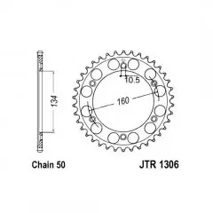 Зірка задня JT Sprockets JTR1306.40