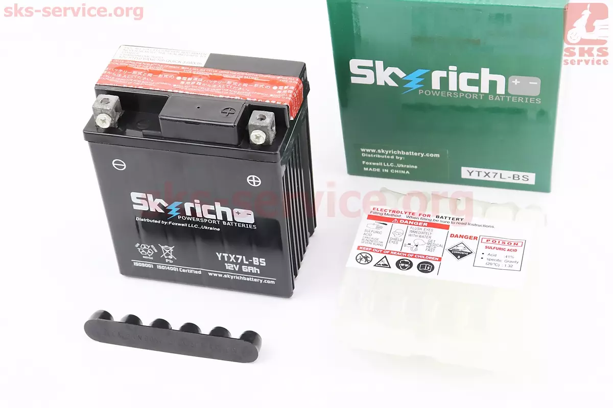 Акумулятор Skyrich YTX7L-BS 12V6Ah