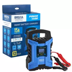 Зарядний пристрій АКБ BREVIA POWER 1500 15A, 12V/24V, 10-300Ah