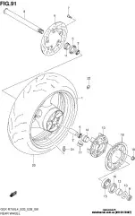 Гайка заднього колеса (09159-22007-000)