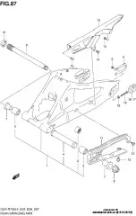 Nut, swgarm gsx-r100 (61214-42E10-000)