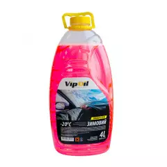 Омивач скла VipOil -20 (зимовий) рожевий bubble gum, 4л