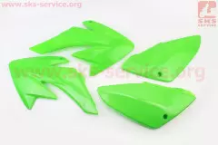 Комплект пластику 7 деталей Honda CRF70/KAYO CRAZY CAT 140сс/GEON X PIT зелений (Китай), Зелений