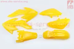 Пластик весь комплект 7 деталей Honda CRF50 жовтий (Китай), Жовтий