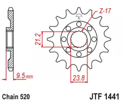 Зірка передня JT Sprockets JTF1441.15