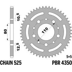 Зірка задня PBR 4350.40C45