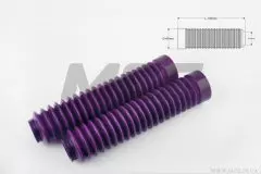 Гофра переднього амортизатора універсальні діаметр 30 на 45мм длина 190мм фіолетові пара (MZK)