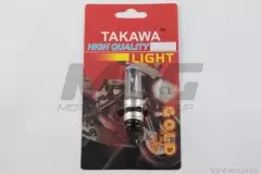 Лампа P15D-25-1 (1 ус) 12V 50/50W біла S-head mod:A блістер (TAKAWA)
