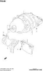 Mud guard,rr fender (63411-48G00-000)