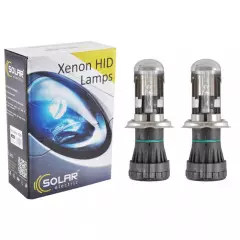 Лампа біксенонова SOLAR H4 bi-xenon, 4300K, 85V, 35W P43t-38 KET, (2шт.), Білий