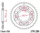 Зірка задня JT Sprockets JTR280.33