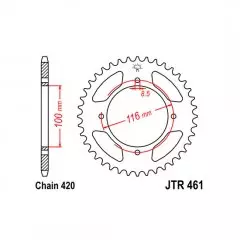 Зірка задня JT Sprockets JTR461.51