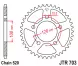 Зірка задня JT Sprockets JTR703.44