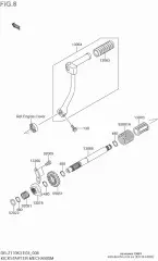Damper, pedal vz1600 (KK130-63002-000)