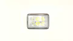 Фара (у зборі) 4T CB125, CG125 (квадратна, LED, 6 діодів, 18W), (MIS)