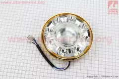 Фари круглої передня частина 8+1-LED лінза з обідком діаметр 140мм тюнінг Delta (Китай)