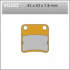 Колодки гальмівні дискові VESRAH VD-162