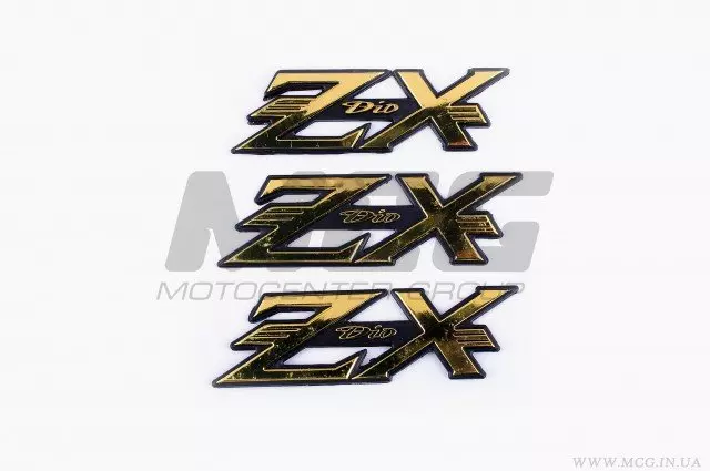 Купити Наклейка шильдик ZX (14x4) (3шт пластик) (2032ZX