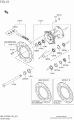 Nut, lock 8mm rm-z25 (K9221-00159-000)