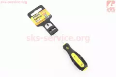 Викрутка магнітна шліцьова шліцьова SL3х75мм ручка з TPR покриттям (MASTERTOOL)