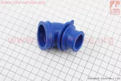 Патрубок повітряного фільтра Suzuki AD50 LETS силікон (синій) (Китай)