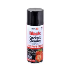 Поліроль панелі приладів NOWAX BLACK Cockpit Cleaner Strawberry 450мл.