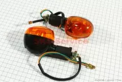 Поворот ОВАЛЬНИЙ RACE помаранчеве скло (Китай)