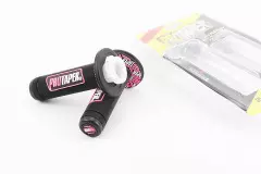 Рукоятка руля лів./пр. комплект із вставкою, чорно-рожеві, (PROTAPER), Чорно-рожевий
