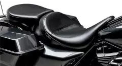 Сидіння заднє Le Pera Aviator Solo 08‑19 FLHT/FLHR/FLHX/FLTR гладке широке (0801-0586), Чорний
