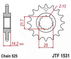 Зірка передня JT Sprockets JTF1531.15