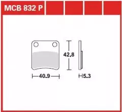 Колодки гальмівні дискові LUCAS MCB832P