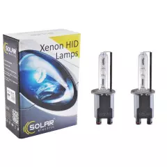 Лампа ксенонова SOLAR H3 CERAMIC, 5000K, 85V, 35W PK22s KET (2 шт.), Білий