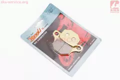 Колодки гальмівні дискові Viper 125J;V150A/Suzuki GS-125;GX-125;SJ-125/Wuyang Wy-125/Branson BM-125/KEEWAY Speed125/150/TGB жовті (YONGLI), Жовтий