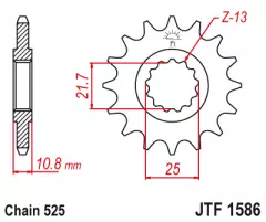 Зірка передня JT Sprockets JTF1586.15