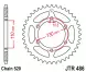 Зірка задня JT Sprockets JTR486.42