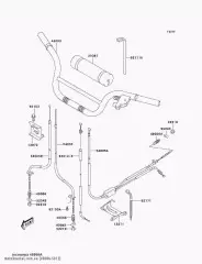 Трос заднього гальма KSF50-A1 (49006S013)