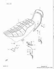 Cable,seat lock (45280-15500-000)