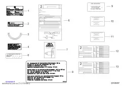 Шильдик с нормами допуска по ОГ для США (71217674981)