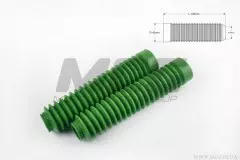 Гофра переднього амортизатора універсальні діаметр 30 на 45мм длина 190мм зелені пара (MZK)