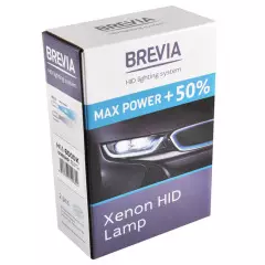 Лампа ксенонова BREVIA H11+50%, 6000K, 85V, 35W PGJ19-2 KET, (2шт.) XENON, Блакитний