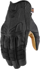 Моторукавички ICON AXYS, Чорний/Коричневий, S