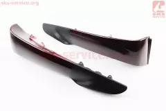 Пластик - захисту ніг правий+лівий комплект Бордовий/Чорна вставка ACTIVE (Китай)