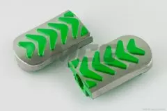 Резинки підніжки водія Delta зелені з хромованою вставкою mod:3 (XJB)