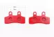 Колодки гальмівні дискові ELSTARS, ITALJET-Pit Jet 50 2T, Pit Jet 125 4T(Pro), GENERIC-Mini Trigger X50, Mini Trigger SM, LIFAN-LF 125 червоні (YONGLI) - Фото 2