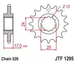 Зірка передня JT Sprockets JTF1295.14