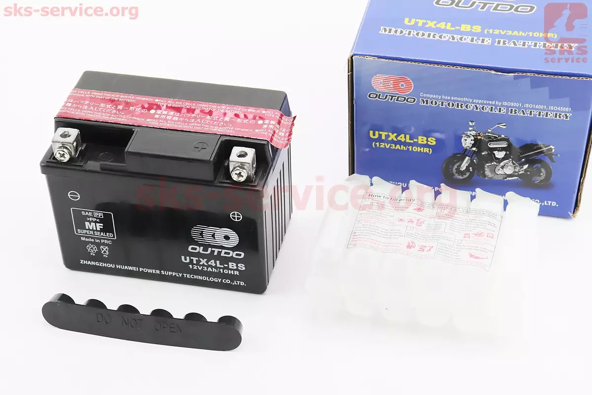 Акумулятор OUTDO UTX4L-BS 12V3Ah