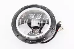 Фара кругла передня частина з обідком ангельське око універсальна 16-LED d-180mm МОТО TUNING, (Китай)