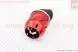 Фільтр повітряний нульовий 42мм 45градусів з ковпачком прямим куля червоний (Китай) - Фото 2