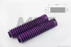 Гофра переднього амортизатора універсальні діаметр 30 на 50мм длина 250мм фіолетові пара (MZK)